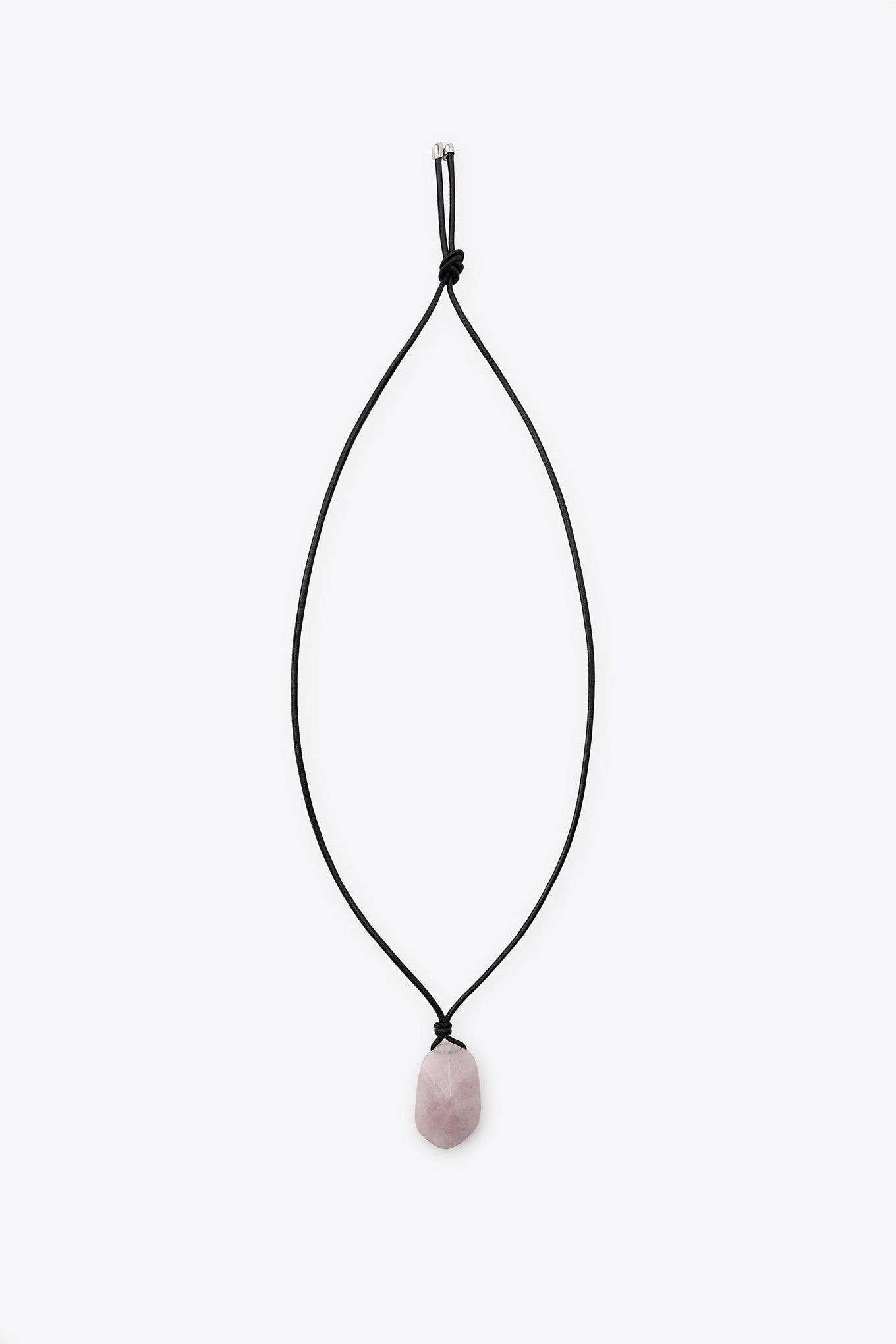 LEATHER CORD STONE NECKLACE